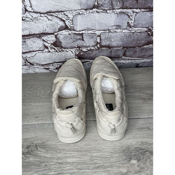 Sperry Moc-Sider Ivory Nylon Flatform Quilted SlipOn Boat Shoes Men 7.5M US/40EU - Picture 5 of 16